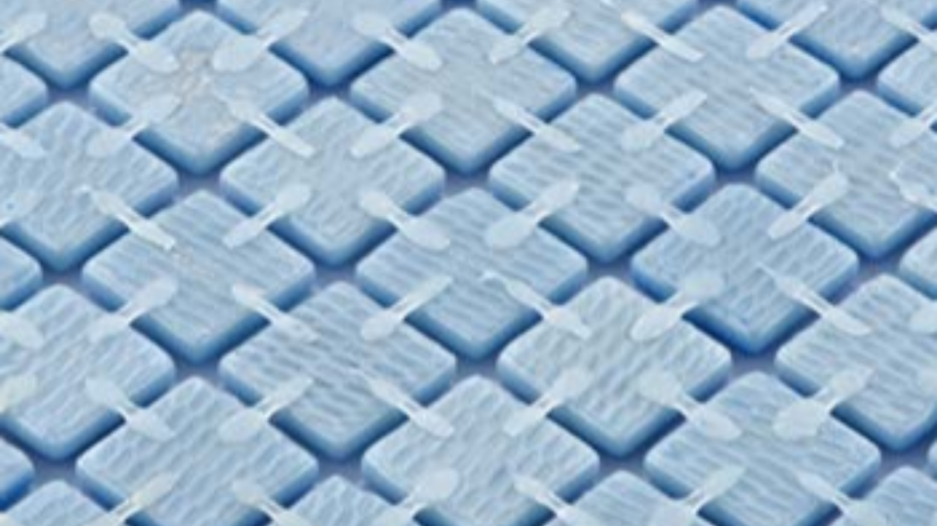Polybond mounting system for glass pool tiles